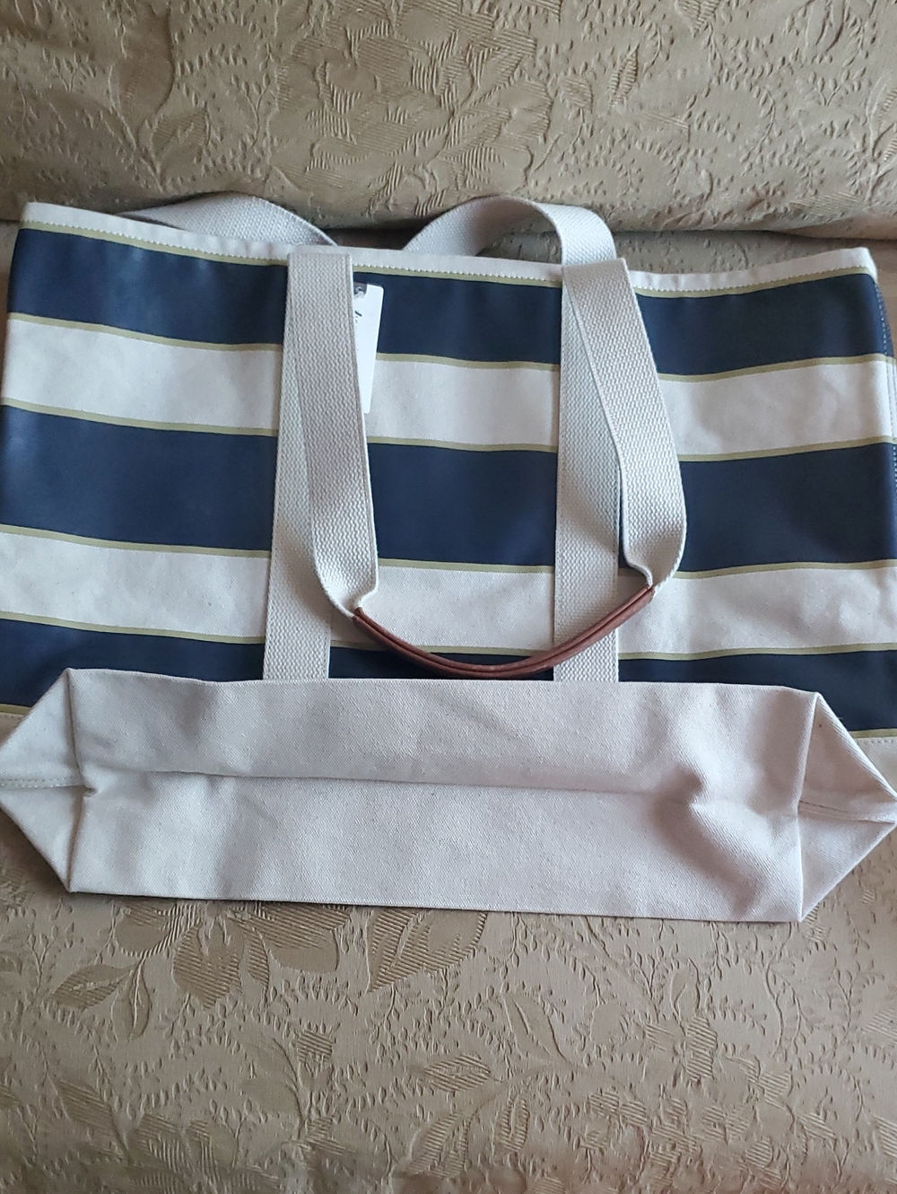 Anthropologie Maeve Striped Canvas Tote - Picture 5 of 16